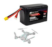 SSCYHT Batterie ricaricabili 22,2 V Batteria al litio 6S Batteria Lipo per drone Batterie da 13500 mAh con porta XT60-U per kit motore 50 W a 300 W,22.2v13500mah 1pack