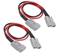 SSCYHT Connettore Anderson 50 A con cavo di collegamento da 10 AWG Cavi e connettori uno a uno per carrelli elevatori elettrici per batterie al litio Linea a doppia testa,2m cable 2pcs