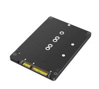SSD Adapter 2 in 1 Combine M.2 NGFF key B & mSATA to 2.5" 3 Adapter Converter with Plastic Enclosure External SSD Case Box