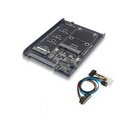 SSD Case Enclosure M2 NGFF&MSATA A SATA3.0 6Gb 2.5 Pollice Adattatore Riser CardBoard con Supporto Socket M.2 SSD MSATA SSD