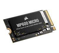 Corsair MP600 MICRO 2TB M.2 NVMe PCIe x4 Gen4 SSD - M.2 2242 - Fino a 7.000 MB/sec in Lettura Sequenziale - Compatibile con i Computer Portatili Lenovo Legion Go e Thin PCIe 4.0 - Nero