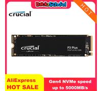 SSD Crucial P3 Plus da 1 TB 2 TB PCIe Gen4 3D NAND NVMe M.2, unità a stato solido fino a 5000 MB/s per PC da gioco e laptop (pacchetto OEM)