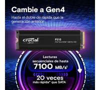 SSD Crucial P310 2TB M.2 PCIe 4.0 7100 MB/s SSD Crucial P310 2TB M.2 PCIe 4.0 7100 MB/s