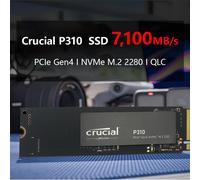 SSD Crucial P310 da 1 TB 2280 PCIe Gen4 3D NAND NVMe M.2 - Fino a 7,100 MB/s - Unità a stato solido interna (PC) - (Confezione OEM)