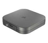 Corsair EX400U 2TB USB4 Esterno Portatile USB Type-C SSD - USB4, Connessioni USB 3.2 Gen2 2x2, Fino a 40Gbps, Plug-and-Play, MagSafe, Include un Cavo da USB-C a USB-C - Windows PC, iOS Mac - Grigio