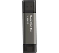 SSD Esterno Team Group X2 MAX DRIVE 2TB Alluminio Titanio USB 3.2 Gen2 Dual