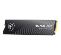 MSI Spatium M560 SSD 1TB PCIe 5.0 NVMe M.2 Unità a stato solido interna, 10.200MB/s Read & 8.400MB/s Write, 3D NAND, Built-In Data Security, Center