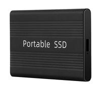 SSD portatile USB 3.0 USB-C 1TB 500GB disco a stato solido esterno 6.0Gb/S disco rigido esterno per laptop, fotocamera desktop o server (colore: nero, dimensioni: 1TB)