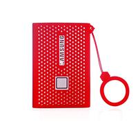 SSD T7 Custodia da Viaggio per Archiviazione,Silicone Custodia Protettiva Compatibile per Unità SSD portatili Samsung T7 da 1 TB 2 TB 500 GB, Custodia Morbida e Leggera Antigraffio (Rosso)