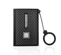 SSD T7 Custodia da Viaggio per Archiviazione,Silicone Custodia Protettiva Compatibile per Unità SSD portatili Samsung T7 da 1 TB 2 TB 500 GB, Custodia Morbida e Leggera Antigraffio (Nero)
