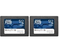 SSD Unità a Stato Solido SATA 3 2.5" Interno Patriot P220 512GB (Confezione da 2)