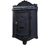 SSDDLZEQ Cassette postali da Appendere Cassetta Postale a Parete, Cassetta Postale sicura con Serratura in ghisa retrò, Cassetta Postale for Ville di Grande capacità(B)