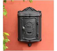 SSDDLZEQ Cassette postali da Appendere Cassetta Postale a Parete, Cassetta Postale sicura con Serratura in ghisa retrò, Cassetta Postale for Ville di Grande capacità