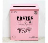 SSDDLZEQ Cassette postali da Appendere Cassetta Postale Personalizzata da Parete, Cassetta Postale Esterna in lamiera, Cassetta Postale Resistente alle intemperie e di Grande capacità(Pink a)