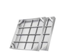 SSDDLZEQ Coperchi e telai for tombini in Acciaio Inossidabile, con Piastre di Base, 1 Pezzo Ornamenti da Giardino(60x60x5cm)