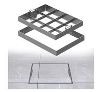 SSDDLZEQ Coperchio for Camera di ispezione in Acciaio Inossidabile con Cornice, Incassato, Adatto for vialetti e Cortili. Ornamenti da Giardino(40x40cm)