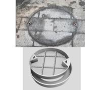 SSDDLZEQ Copertura for Fossa settica Rimovibile e Resistente, Adatta for Prati e Giardini Ornamenti da Giardino(60cm/23.6in)