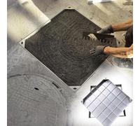 SSDDLZEQ Coperture for Fosse settiche e fognature Adatte a Prati, vialetti e Giardini Ornamenti da Giardino(80x80cm)