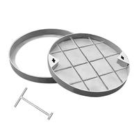 SSDDLZEQ Gancio di Sollevamento Invisibile for tombini e telai, Adatto for Cortili e Giardini Ornamenti da Giardino(Diameter 50cm/20in)