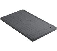 SSDDLZEQ Griglie di drenaggio incassate quadrate con Parte Superiore Solida for Giardini e vialetti Ornamenti da Giardino