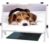 SSDDLZEQ Lente d'Ingrandimento for Schermo del Computer Portatile da 22 Pollici Supporto for Telefono Portatile for Computer Portatile Pieghevole Lente d'Ingrandimento Fisica, Compatibile