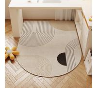 SSDDLZEQ Modello di Alta Gamma e Resistente Cuscino Moderno for Sedia a rotelle da Gioco semicircolare Adatto a Pavimenti in Legno(Nordic,120x160cm)