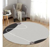 SSDDLZEQ Modello di Alta Gamma e Resistente Cuscino Rotondo for Sedia da Gioco: Un Cuscino Protettivo Multiuso Adatto a Pavimenti in Legno(F,140cm)
