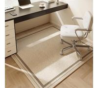 SSDDLZEQ Modello di Alta Gamma e Resistente Tappetino Rotondo for Sedia da Ufficio, Adatto Sia for Moquette Che for Pavimenti in Legno: Protezione Versatile(Minimalism,60x60cm)