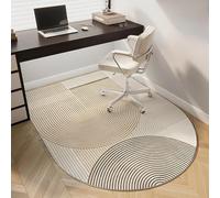 SSDDLZEQ Modello di Alta Gamma e Resistente Un Tappetino Protettivo Versatile for sedie da Ufficio, Adatto Sia a Pavimenti in Moquette Che in Legno(Stripe,100x140cm)