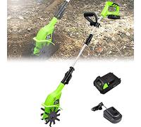 SSDDLZEQ Motozappa da Giardino, coltivatore Elettrico a Mano Senza Fili, con Batteria al Litio Ricaricabile da 4000 mAh e Caricabatterie, motozappa Portatile for Giardini