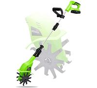 SSDDLZEQ Motozappa da Giardino Coltivatore Elettrico Senza Fili con Batteria al Litio Ricaricabile da 4000 mAh e Caricatore Motozappa Portatile for Giardini