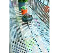 SSDDLZEQ Pannello Decorativo in Metallo Fai da Te con Fori (63x100 cm)