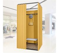 SSDDLZEQ Per negozi, uffici, grandi spogliatoi temporanei dal pavimento al soffitto, con telaio in metallo, protezione solare in tessuto, divisorio per la privacy (80 x 80 x 200 cm)