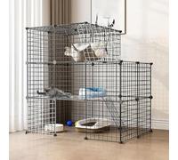 SSDDLZEQ Recinto for Gatti da Esterno: smontabile, spazioso e for 1-3 Gatti(111x75x109cm)