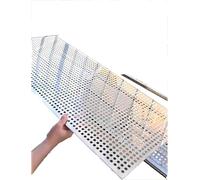 SSDDLZEQ Rete in Acciaio Inossidabile Anti-Perdita e Anti-Caduta, Schermo in Rete Metallica Perforata, Piastra Metallica Industriale(57x100 cm)