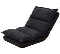 SSDDLZEQ Sedie da Pavimento Pieghevoli Sedia da Terra, Poltrona Lounge da Balcone, Staccabile, Lavabile(Dark Gray)