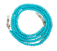 SSDH Catena Per Occhiali Con Perline Corda Per Occhiali Da Sole Perline Fatte a Mano Di Alta Qualità Catena Anti-smarrimento Per Appendere Gli Occhiali Al Collo (Blu)