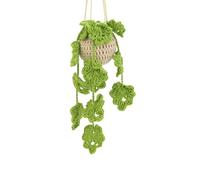 SSDH Kit All'uncinetto per Principianti Kit All'uncinetto per Piante Sospese Con Istruzioni e Video Tutorial Cestini Appesi per Lavorare a Maglia Decorazioni per La Casa (Verde 1)