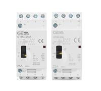 SSDXFJZR Contattore modulare CA for Uso Domestico su Guida DIN GYHC 4P 25A 4NO o 2NO2NC 220V/230V 50/60HZ Tipo Manuale(4p 25a 4no 220v)