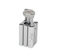 SSDXFJZR SMC Tipo Cilindro CQMB/CDQMB alesaggio 40mm Asta Guida Tipo Compact Cilindro Corsa 5/10/15/20/25/30/35/40/45/50/75/100mm (Corsa 10mm, CQMB40)