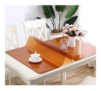 SSFMSF Tovaglia in PVC Pellicola Protettiva Per Desktop Addensata Tappetino Da Tavolo Impermeabile Adatto Per La Personalizzazione Di Interni Ed Esterni. (Café, 2mm - 30 x 90 cm Rectangle)