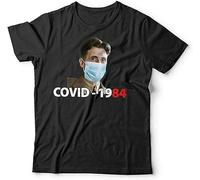 SSGTCKFM Cvid 1984 Unisex George Orwell, Big Virus, Lock Down Short-Sleeved Shirt Top