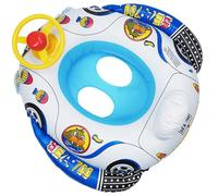 Ssguopte Baby Pool Float, Gonfiabile per Neonati in PVC Float Piscina, Auto mandria per Branco di vagoni da Bambino con Volante per Bambini di età Compresa tra 0 e 3 Anni