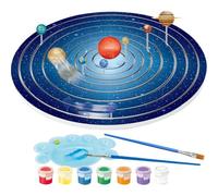 Ssguopte Kit di Progetto del Sistema Solare, Kit scientifici includono Vernice e Pennello, Modelli e Istruzioni del Pianeta, Sistema Solare Dipinto a Mano per Bambini