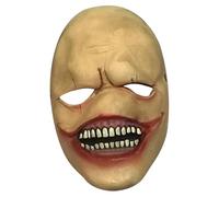 Ssguopte Maschera di Halloween Grenge in lattice sorridente joker maschere Scarico horror rossa Scarce face decorazioni di Halloween per la festa di cosplay ossessionata