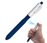 Ssguopte Mini Water Gun, 6.5 inch Creative Plastic Retractable Ballpoint Pens, Prank Toys for Kids, Adults, Blue