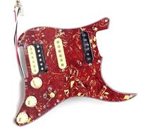 SSH - Battipenna precablato per chitarra, con Alnico 5 pickup Humbucker, spaccatura a spirale, plettro a 3 strati, parti di ricambio per chitarra elettrica Fender Stratocaster USA/Messico (tartaruga