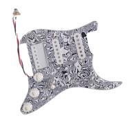 SSH - Battipenna precablato per chitarra, con Alnico 5 pickup Humbucker, spaccatura a spirale, plettro a 3 strati, parti di ricambio per chitarra elettrica Fender Stratocaster USA/Messico (conchiglie