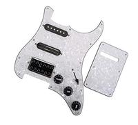 SSH Chitarra Elettrica Prewired Loaded Pickguard Scratch Plate Con Set Di Cover Posteriore Per Pickup Single Coil Parti di ricambio per chitarre