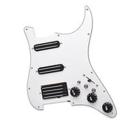 SSH High Output Loaded Prewired Scratchplate Coil Splitting 2 Humbucker Con Pickup A Bobina Pickguard Per Chitarra Elettrica (Color : Bk pickup)